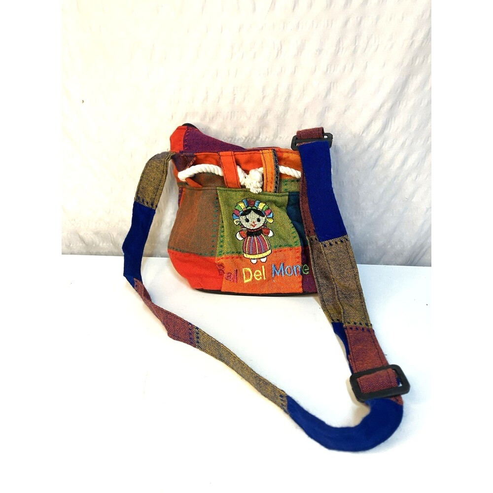 Frida Kahlo Cartoon Girl Design Crossbody Shoulder Bag